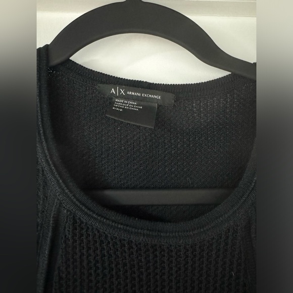 Armani Exchange black sweater top size S - Picture 3 of 4